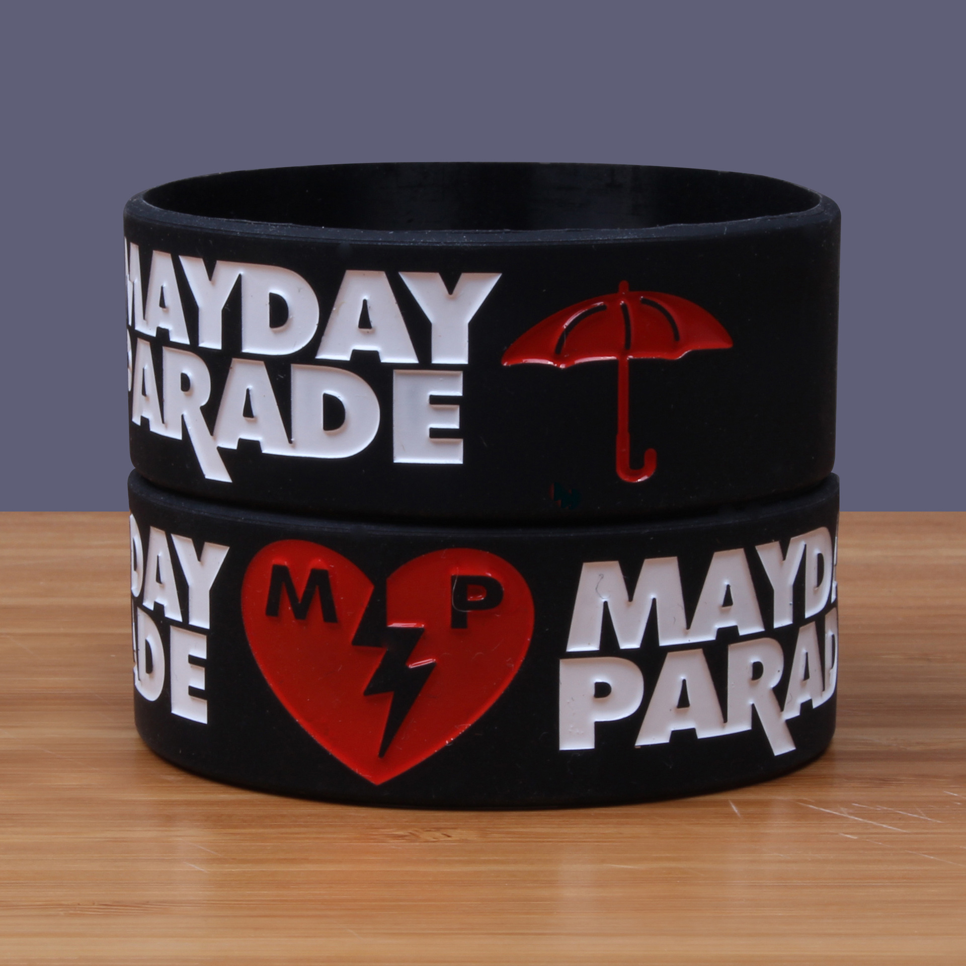 跨境批发速卖通国外平台专供 mayday parade 摇滚乐队硅胶手环