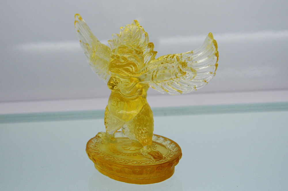 琉璃大鹏护法 修密宗法器 佛教用品 大鹏金翅鸟 琉璃工艺品