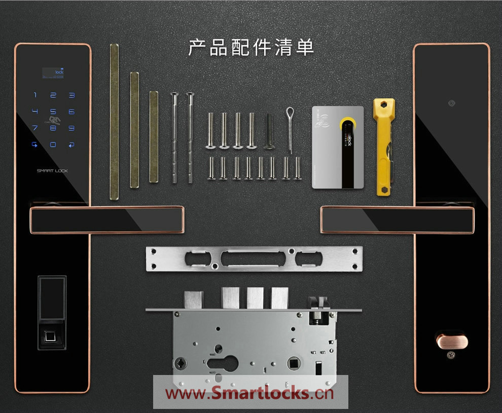 丰为fw-128 智能指纹锁 家用防盗门大门指纹密码锁 工程采购