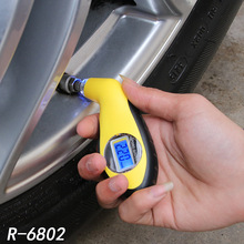 高精度 电子数显胎压监测表 车载胎压表 汽车轮胎气压表 R-6802