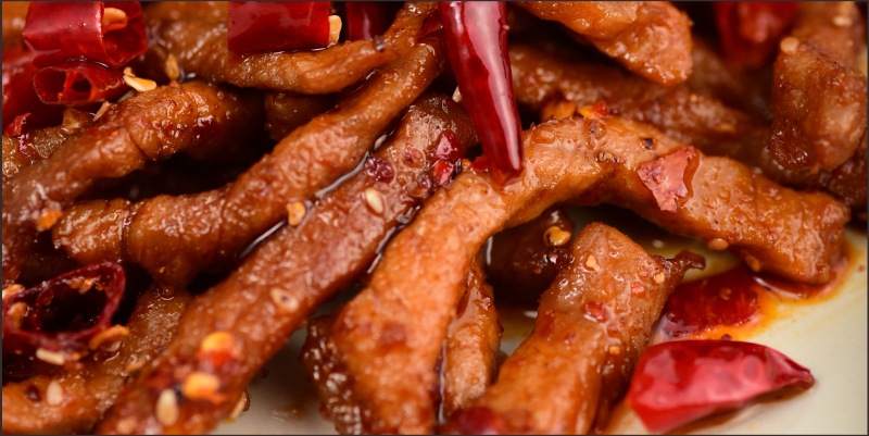 四川特产麻辣里脊125g厂家批发小吃零食纯手工无添加肉类熟.