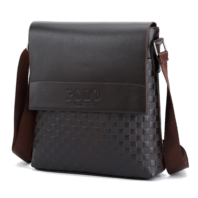 2018爆款商务斜挎包保罗外贸男士包pu皮男士单肩包包 polo男包