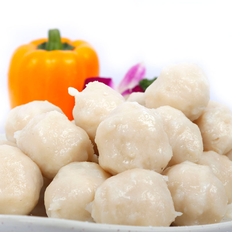 平海特爽马鲛丸香港小吃咖喱鱼蛋速冻食品 深海鱼丸1斤/包 约40粒