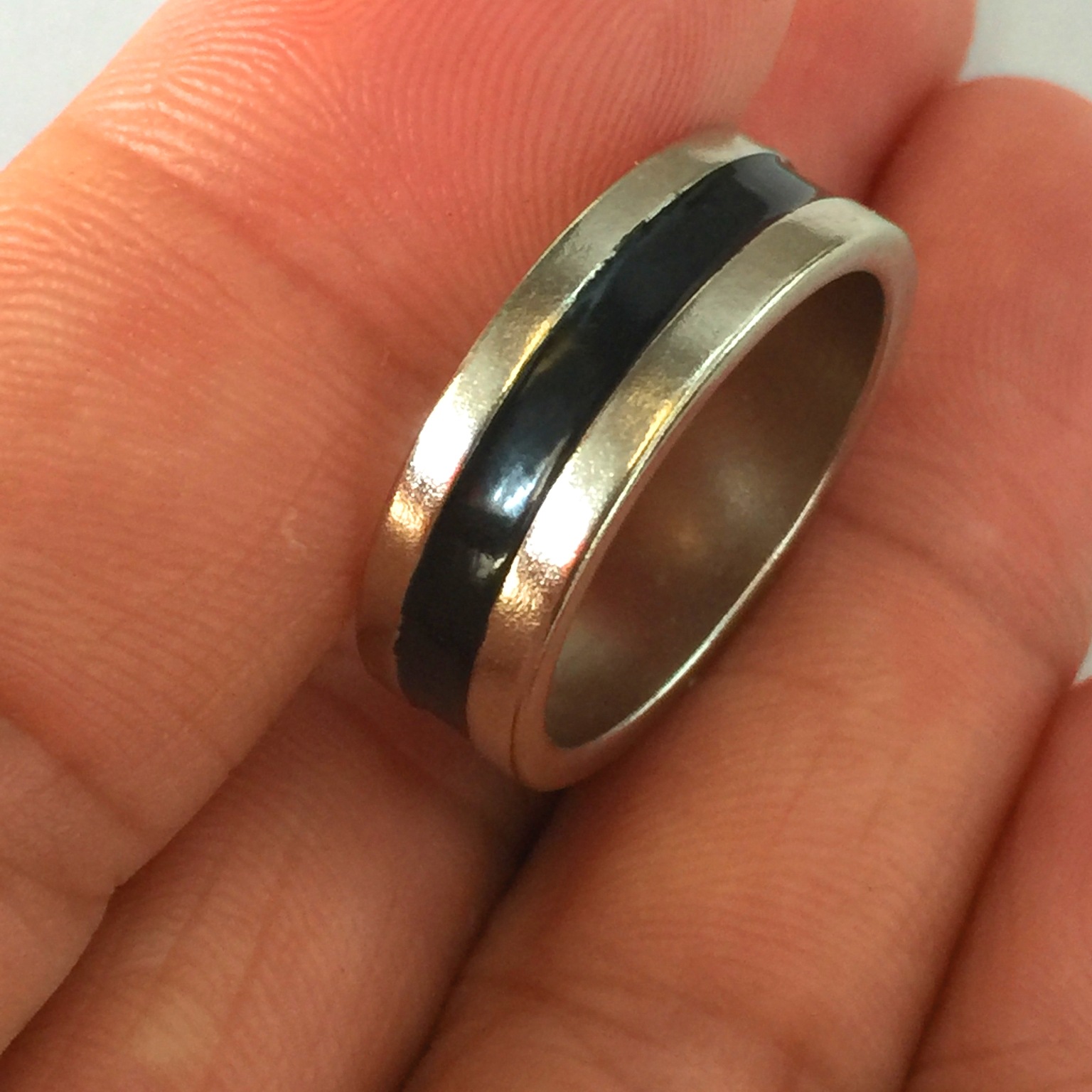 磁性戒指 强力磁性戒指 磁环 强磁力 黑圈磁力戒指磁铁魔术戒指