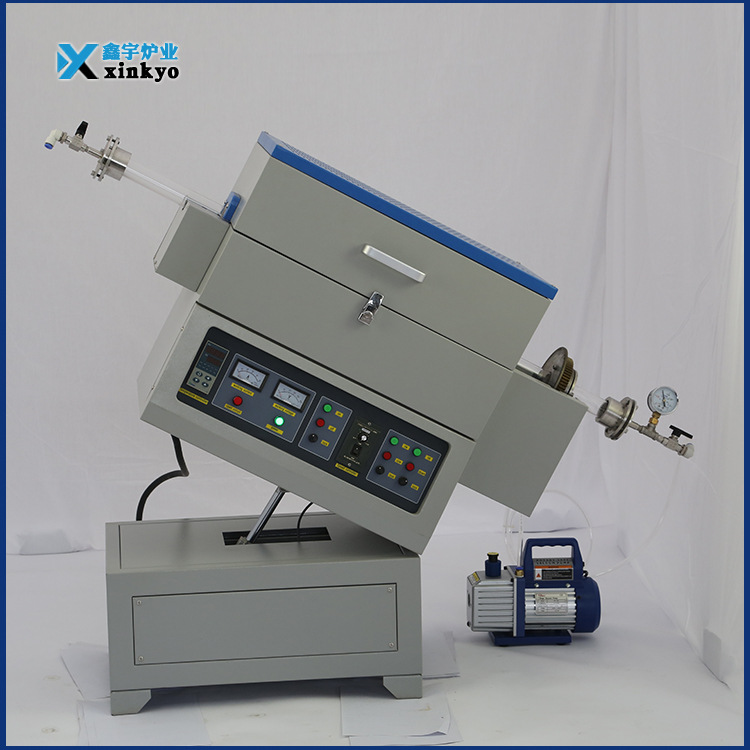 360°旋转升降真空管式炉气氛烧结炉石英管式炉刚玉管式炉