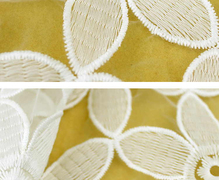 厂家直供 欧根纱棉线绣花 纺织辅料婚纱刺绣时装面料婚纱礼服专用