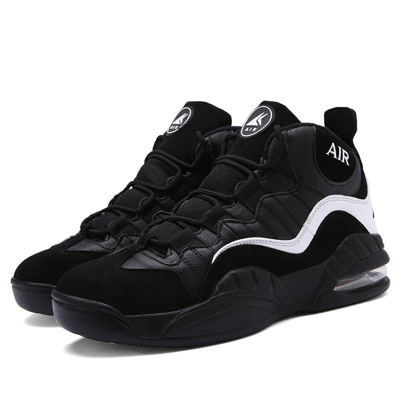 雷翔篮球鞋冬季加绒气垫减震增高男士运动保暖潮流韩版百搭鞋