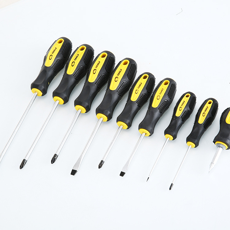成亚改锥 高档螺钉旋具 橡塑柄螺丝刀组套 一字十字螺丝刀批发