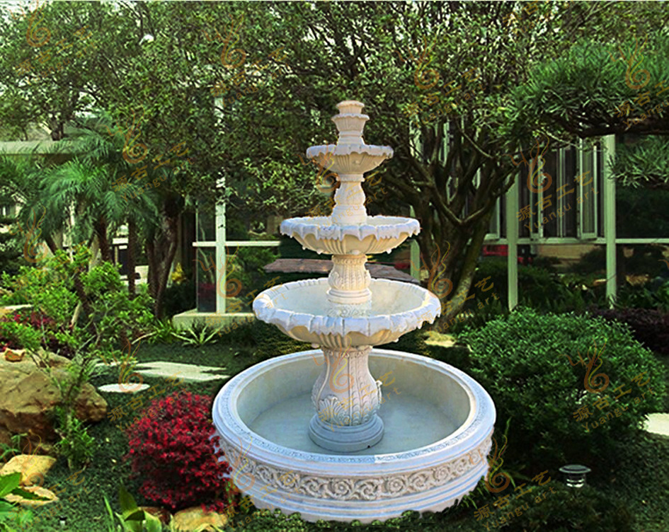 欧式喷泉 花园景观流水喷泉别墅庭院酒店 大型假山室内加湿摆件