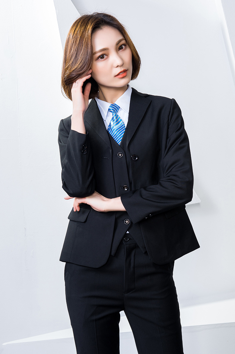 男女同款2017新男士西服套装韩版修身职业工作服正装商务白领西装