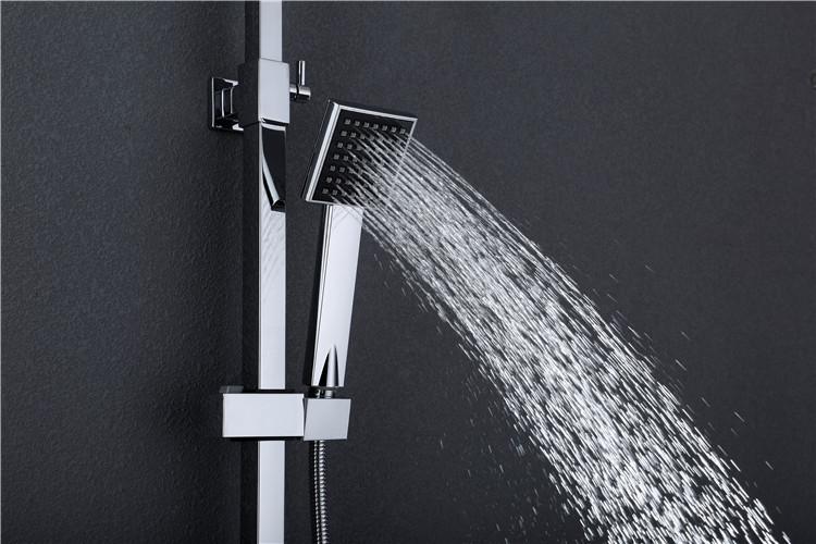 高档全铜方形淋浴花洒套装花洒头手喷水龙头酒店装修工程厂家直销
