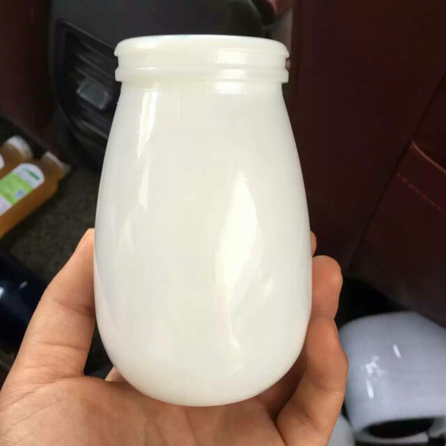 厂家批发老北京白瓷酸奶杯布丁陶瓷瓶牛奶瓶白瓷玻璃瓶乳白玻璃瓶