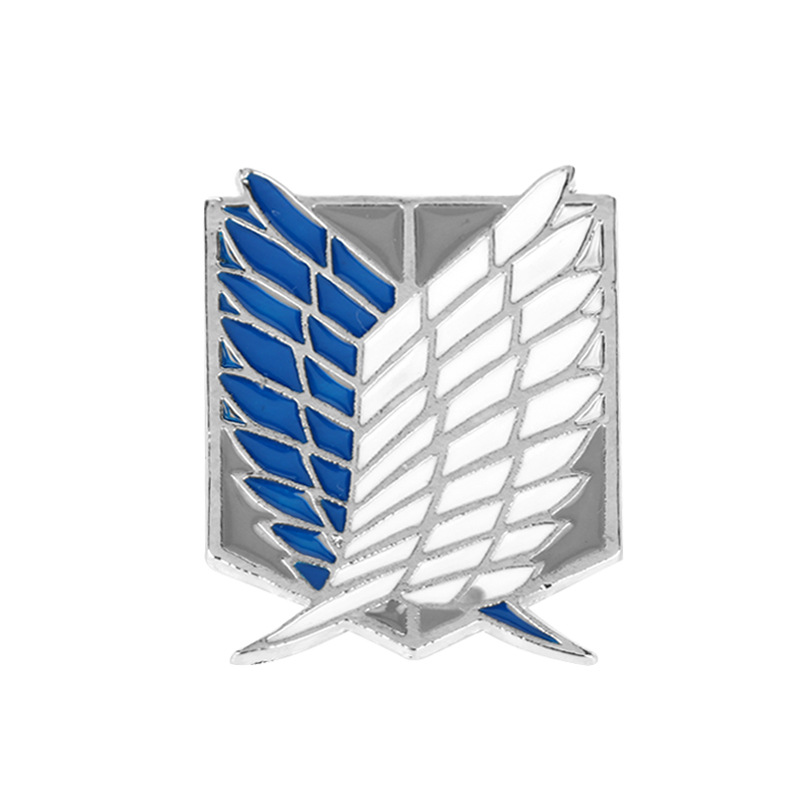 动漫周边进击的巨人胸针第二季调查兵团周边训练兵团别针徽章