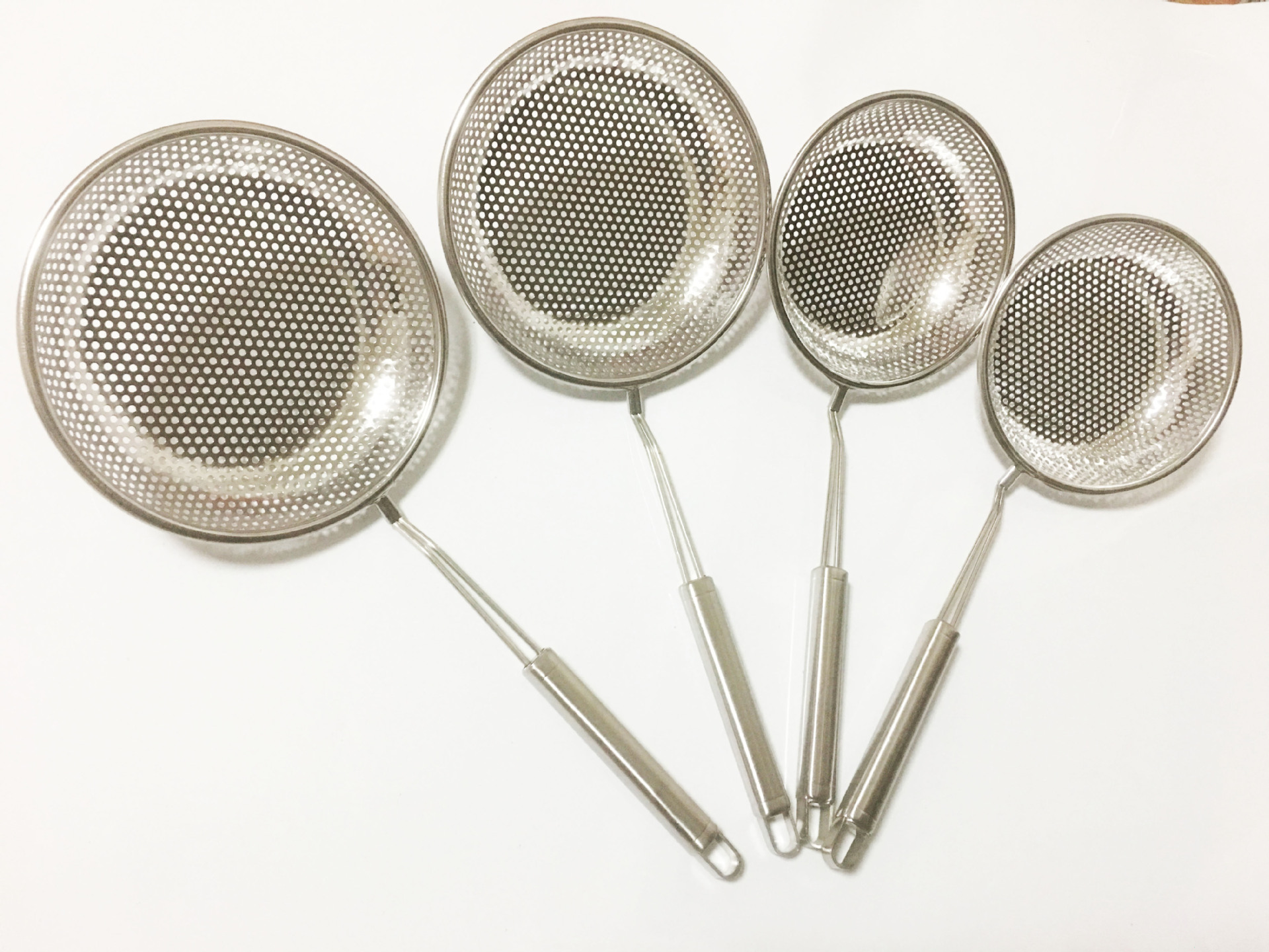 厂家批发不锈钢方柄冲孔漏 高档油炸漏 油格 油漏 面漏 火锅捞