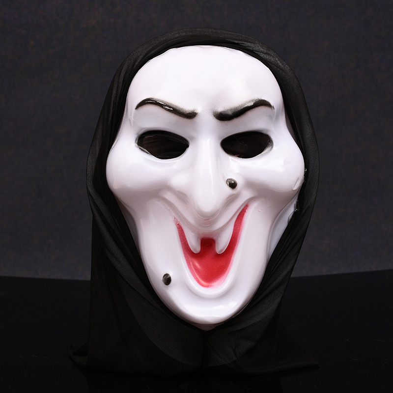 万圣节恐怖鬼脸面具cos化妆舞会道具整人惊声尖叫魔鬼骷髅面具
