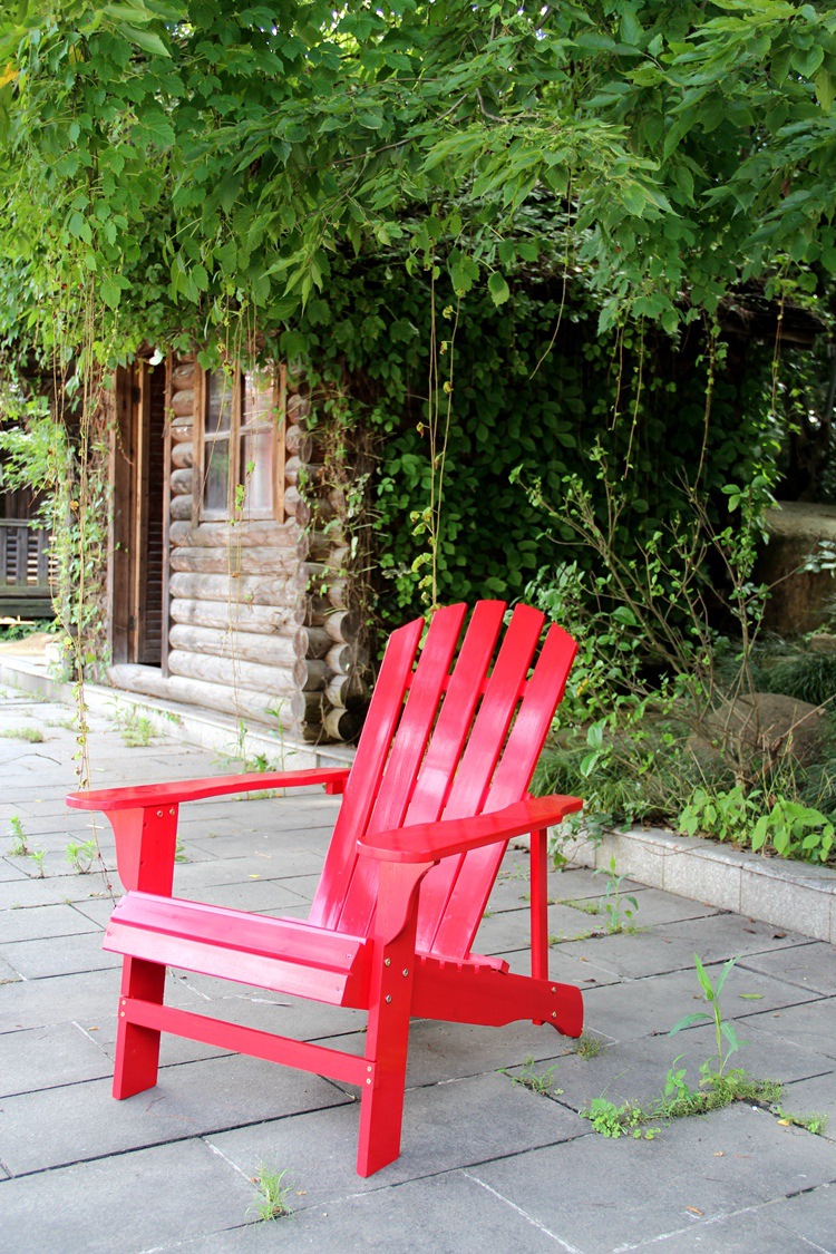 批发碳化木防腐木实木沙滩椅休闲躺椅午休睡椅家居靠背椅