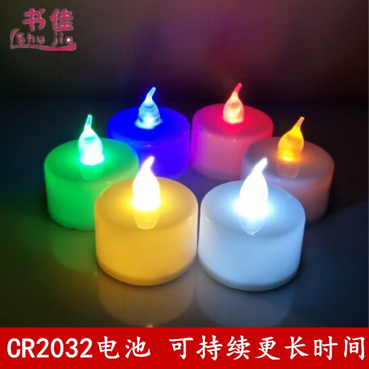 LED Candle CR2032 Electric Candle Lamp Creative Wedding Wedding Candle Layout Props Led Tealight