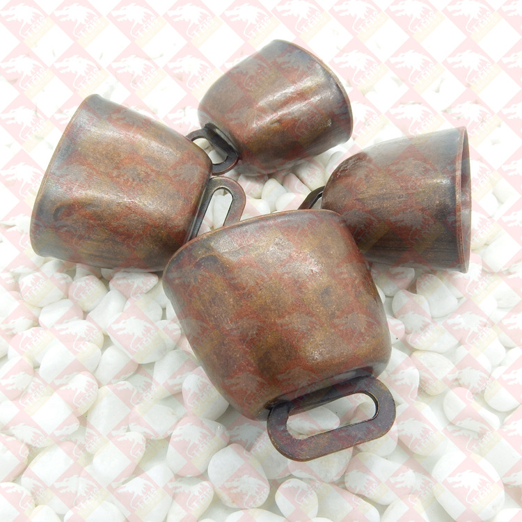加厚加大款红古铜青古铜牛铃响声清脆出口品质环保检测瑞士牛铃铛