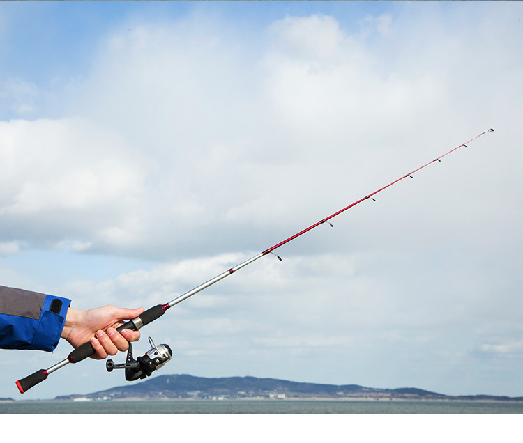 1米直柄纺车轮钓鱼竿路亚杆鱼杆远抛竿