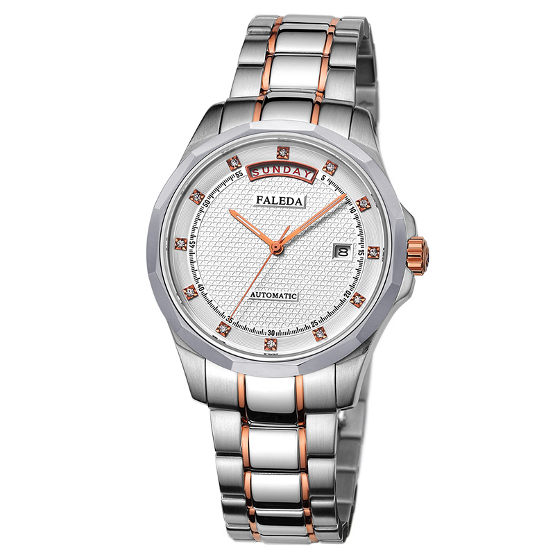 飞力达/faleda瑞士品牌 男女情侣 font color=red>钢带 /font>机械表