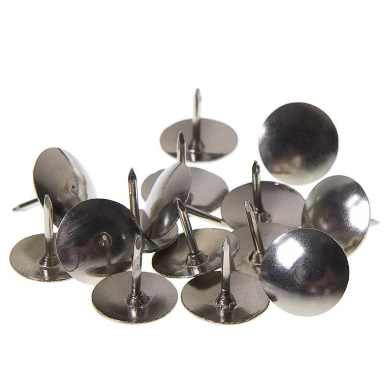 齐得利不锈钢图钉大头针镀镍金属平头创意图钉办公文具 办公用品