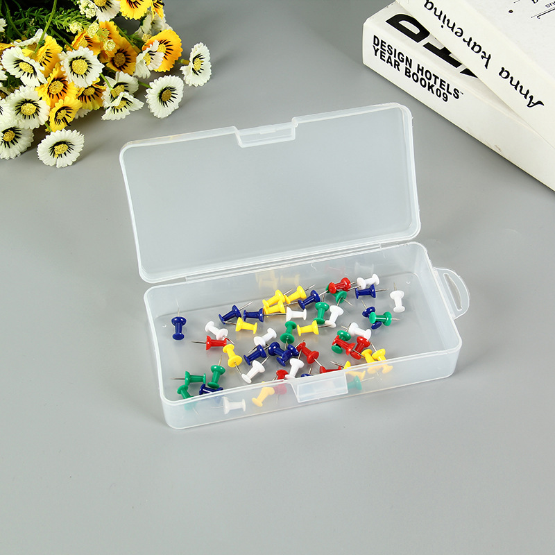 Transparent Pp Box Rectangular Plastic Box Spare Parts Box Mobile Phone Storage Device Mini Small Sized Storage