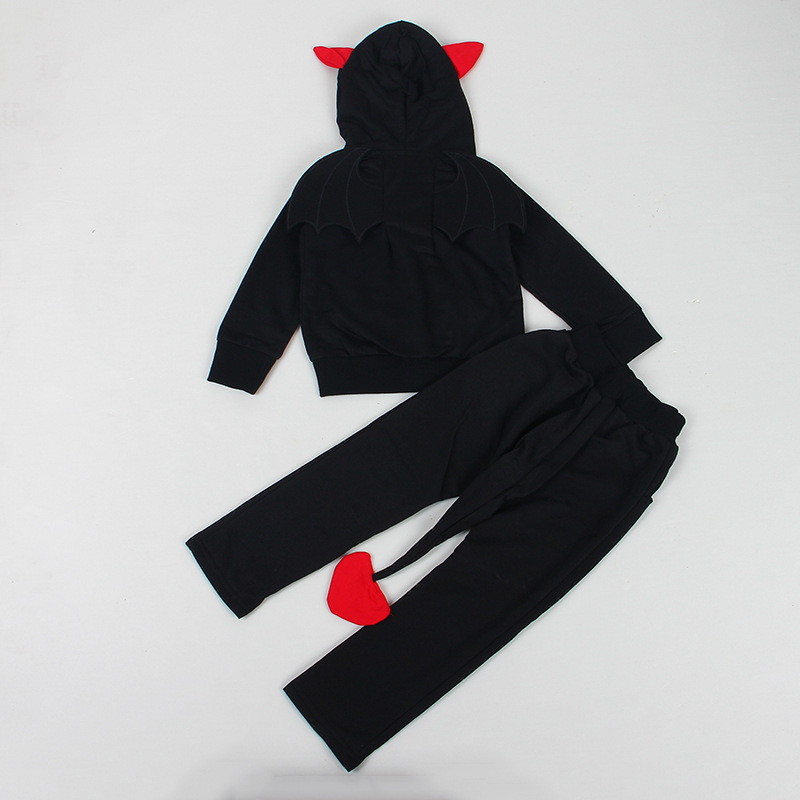 小恶魔儿童装2-7男童套装2岁宝宝秋装cosplay万圣节服装演出服潮