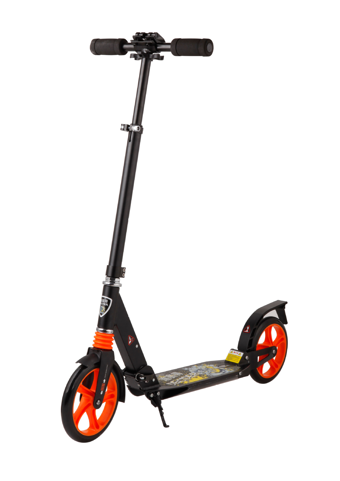 鑫利隆全铝合金前后双压簧成人滑板车大轮200mm滑板车欧美