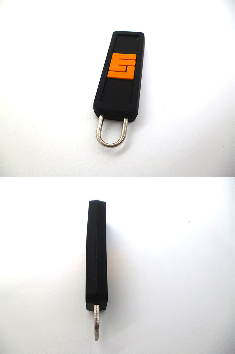 拉牌批量定制 lm方形箱包拉头 pvc软胶拉链头 环保滴塑拉链拉拉片