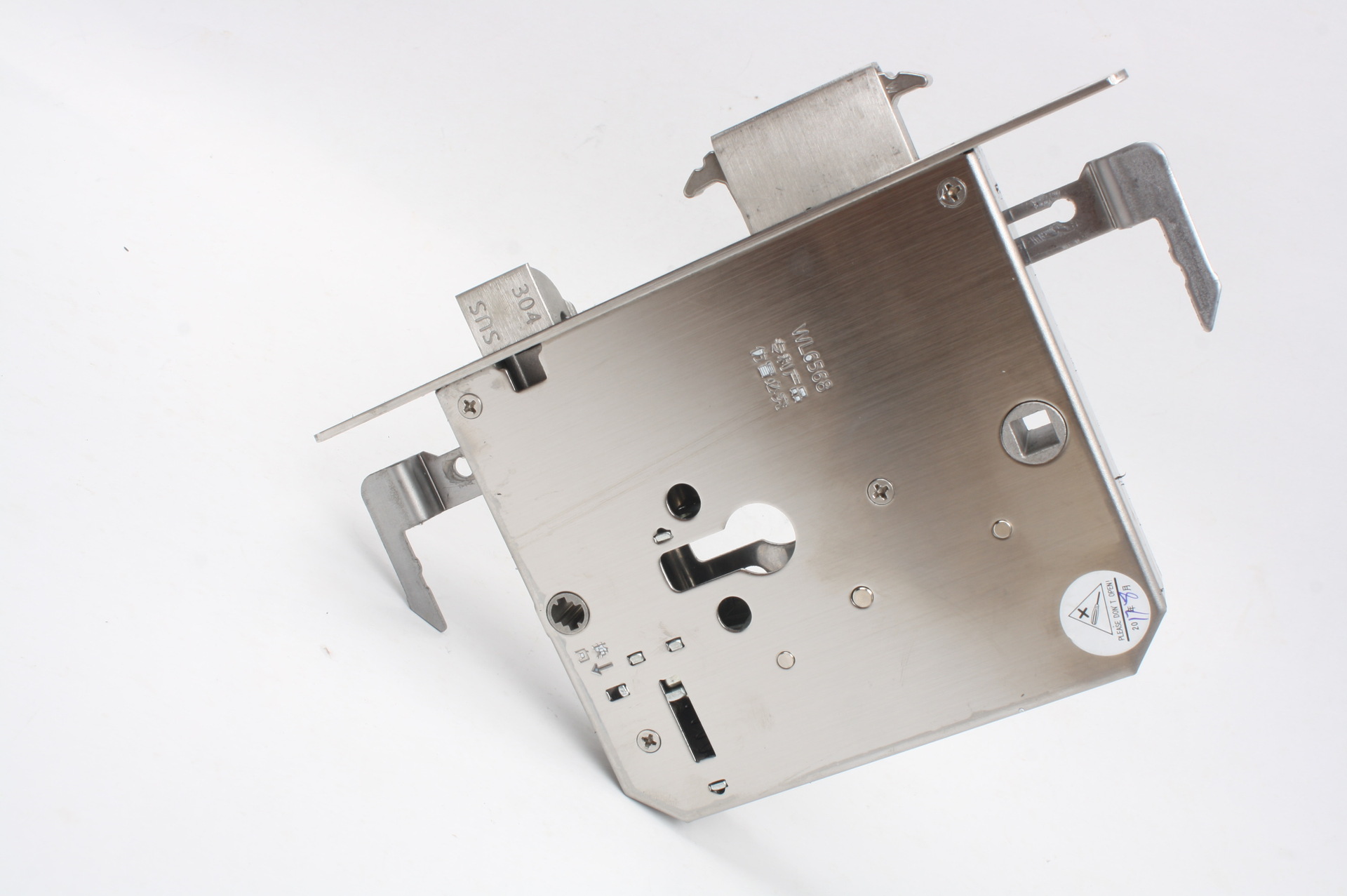 庭锋王力替换33*210全不锈钢葫芦孔6568双活双快两档指纹锁锁体