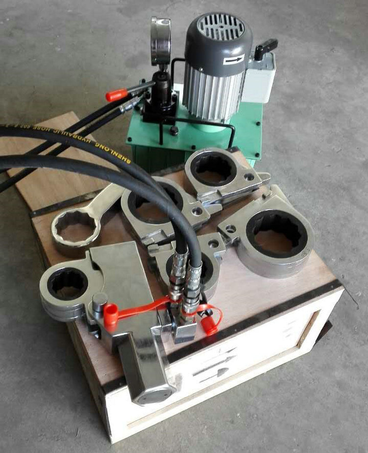 yk系列电动中空液压扳手 yk-60华力驱动式中空液压扭矩扳手定制