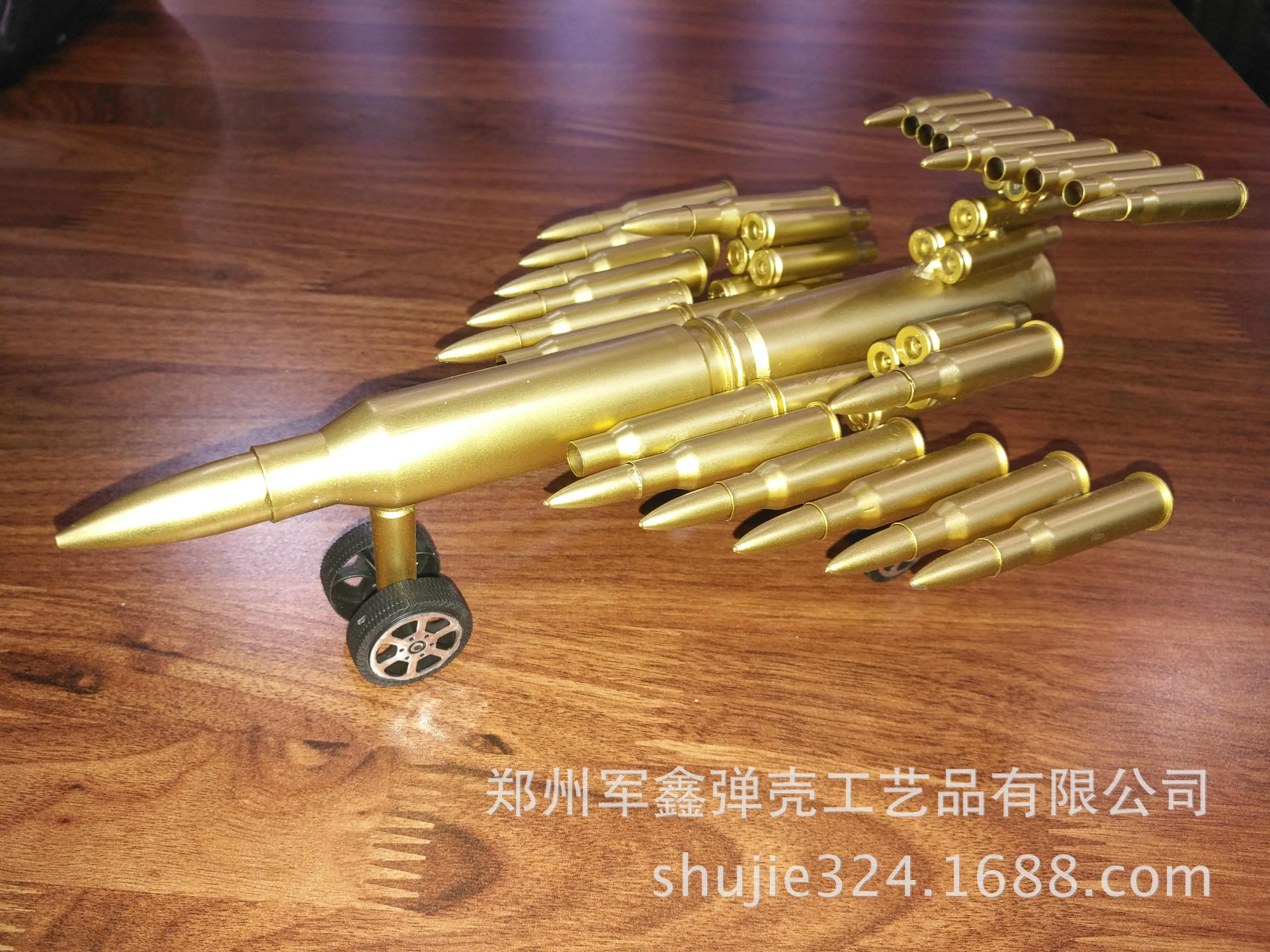弹壳工艺品厂家批发h18飞机模型军旅纪念 郑州军鑫弹壳工艺