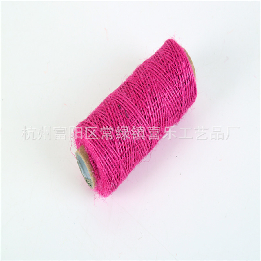 100 M Single Strand Colored Hemp Rope DIY Material Handmade Material Decorative Colorful Gardening Hemp Rope