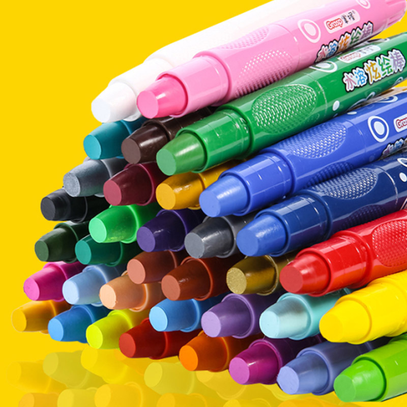 掌握603油画棒大容量炫彩棒炫绘棒旋转丝滑水溶性炫彩笔包邮