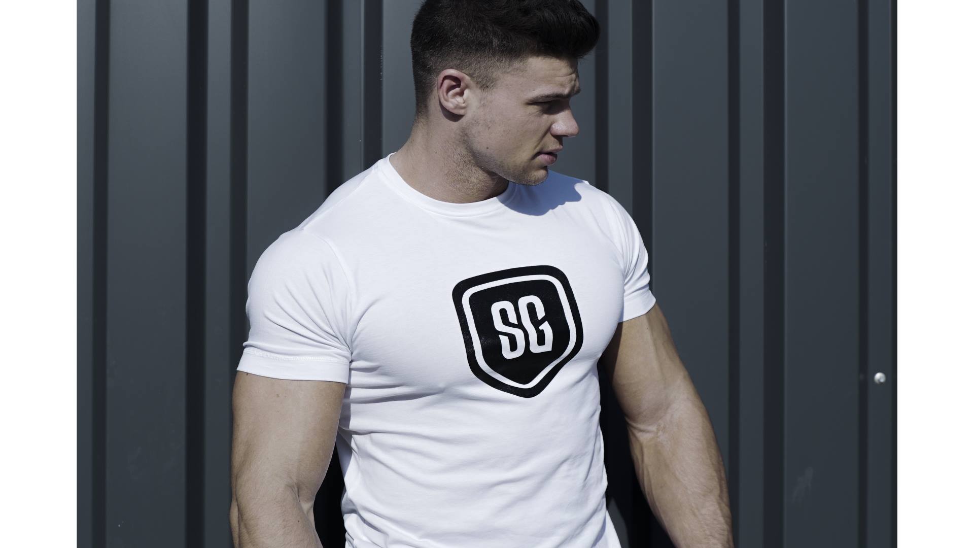 肌肉好兄弟健身全棉短袖t恤户外透气运动套头衫跑步欧美休闲衫男