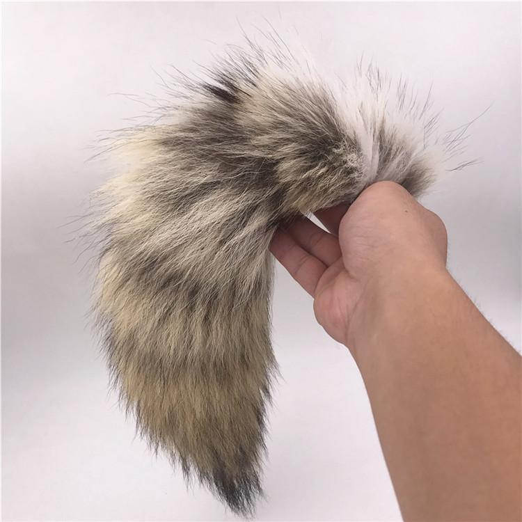 不锈钢硅胶狼尾巴后庭塞尾巴金属肛塞男女情趣自慰后庭性用品