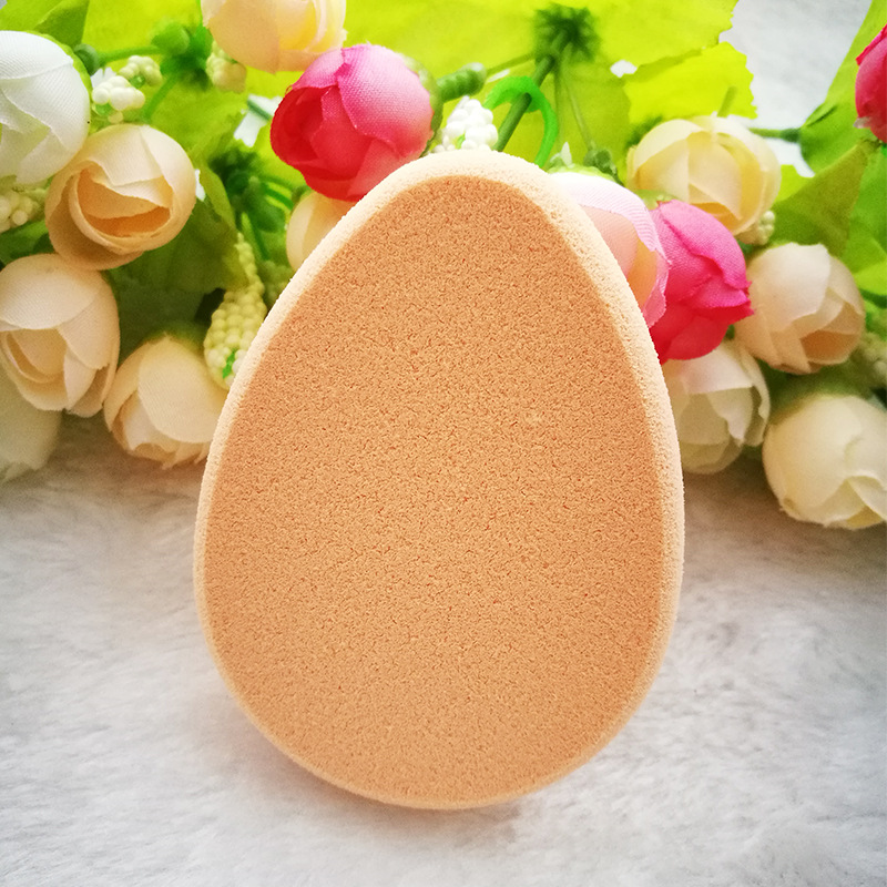 厂家直销 超柔软水滴形sbr磨边粉扑干湿两用上妆彩妆粉扑加厚