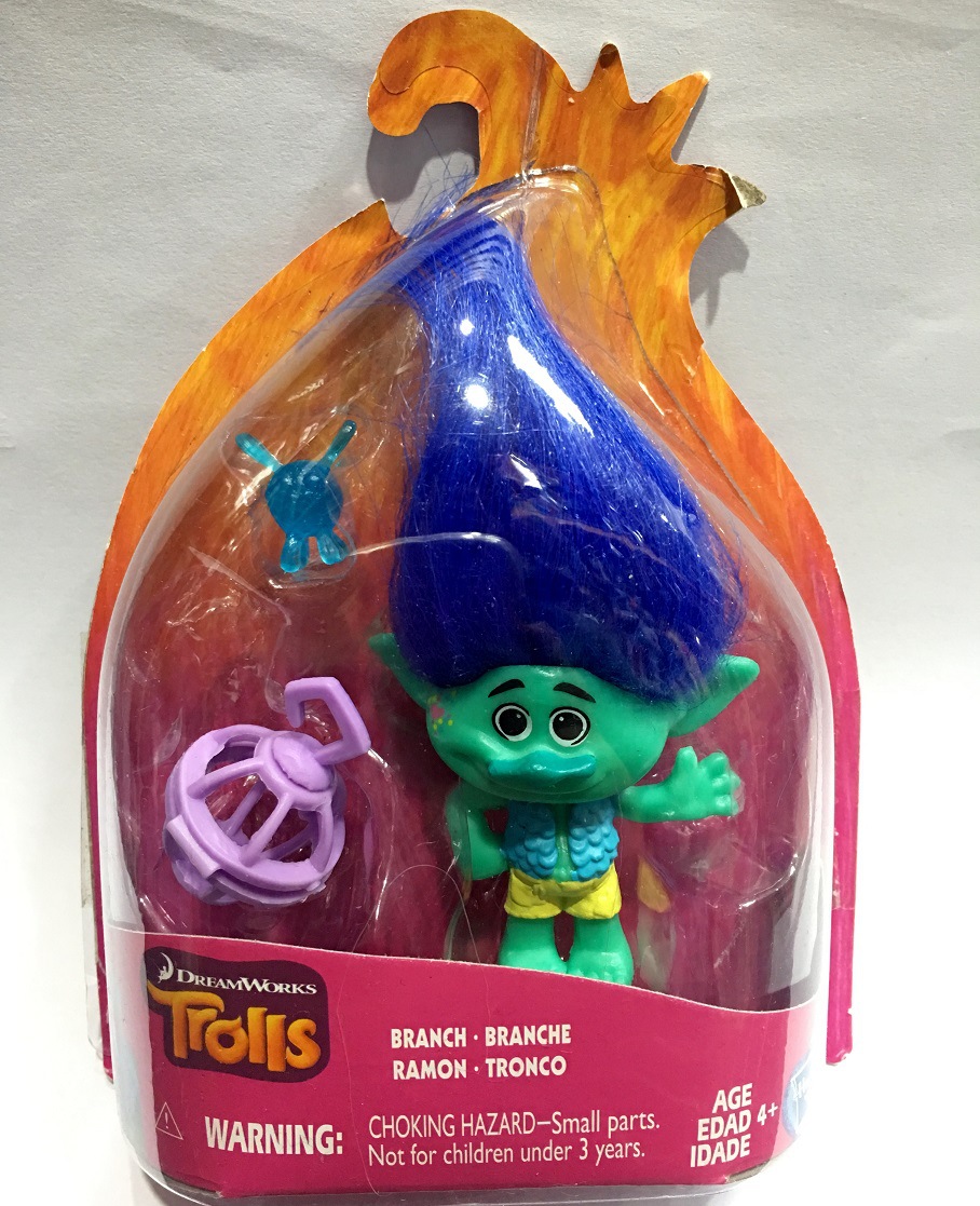 魔发精灵trolls摆件玩具 11款波比布兰奇可爱公仔真毛发手办玩偶