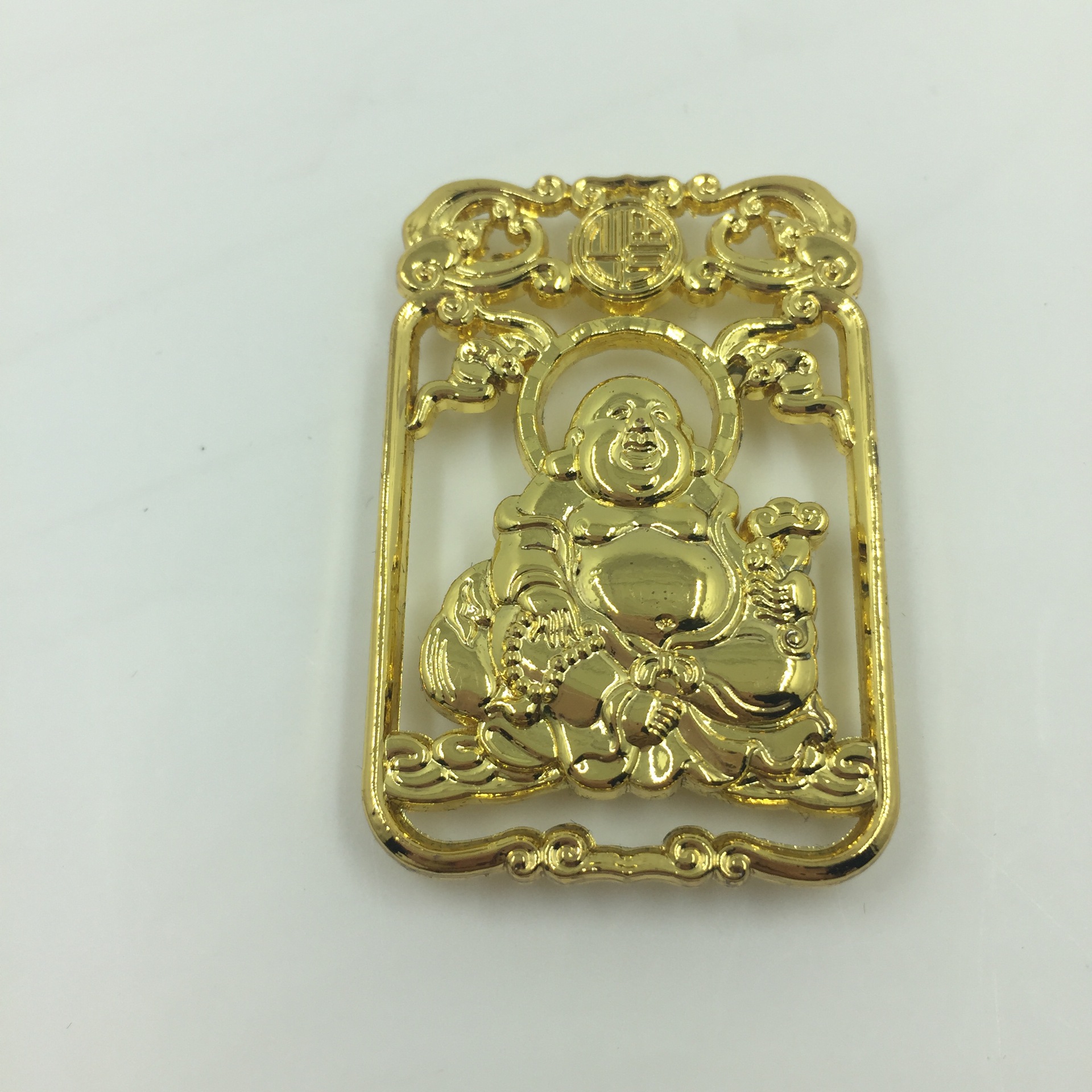 仿金般若佛牌,护身符挂件,如来佛祖金色吊牌,宗教祭祀专用铭牌