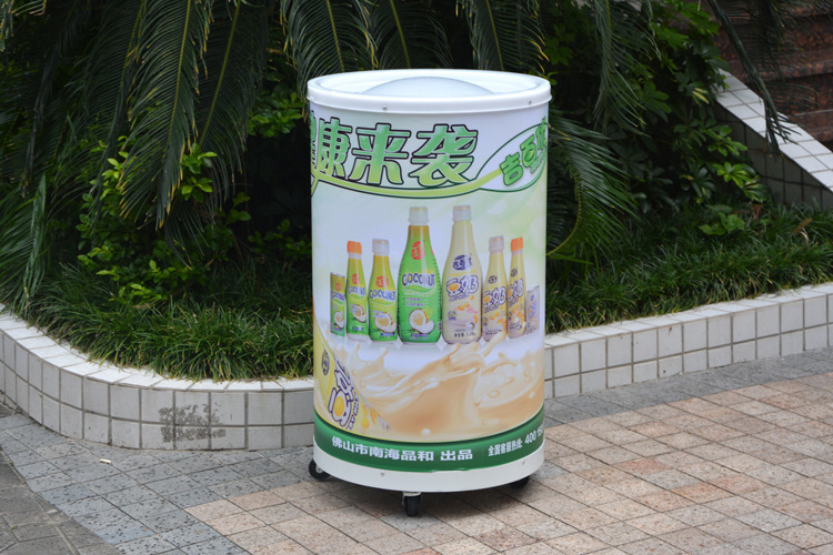 工厂直销 亚克力双层 矿泉水饮料促销冰桶 大容量 保温时间长