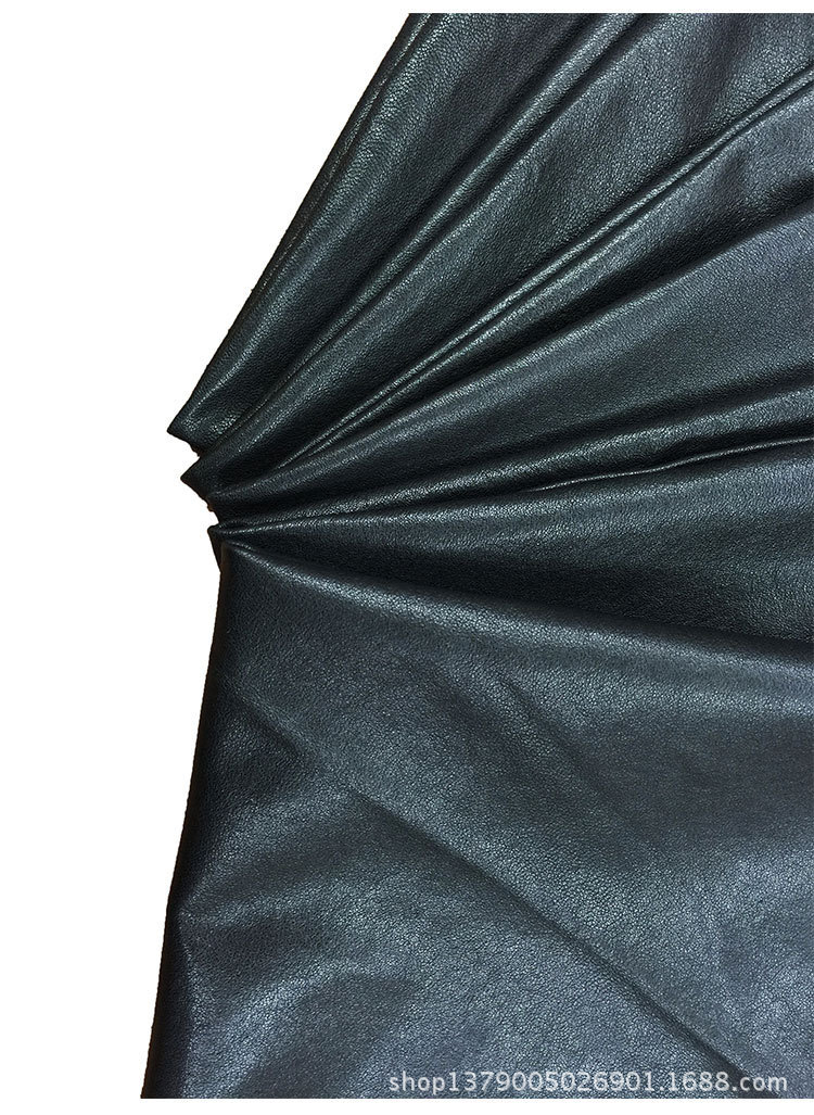 【海涛皮业】植鞣羊皮整张头层绵羊皮黑色服装皮带真皮皮料混种羊