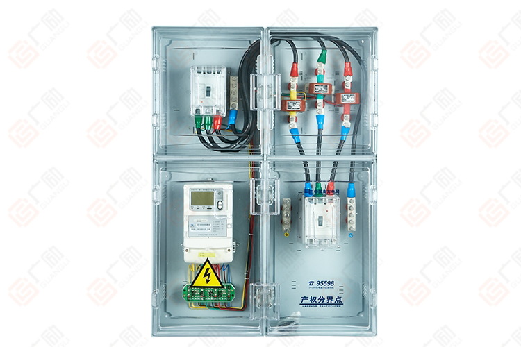 南网预付费费控pc透明塑料阻燃三相一位带互感器电表箱fpfsa1-c