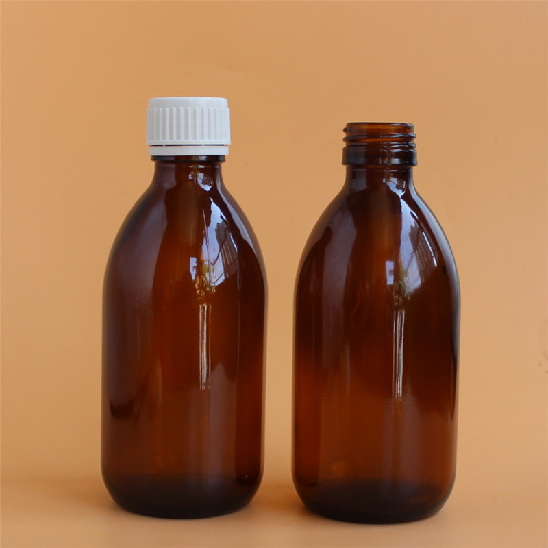 厂家直销新款200ml棕色口服液玻璃瓶茶色糖浆瓶药液瓶现货包材