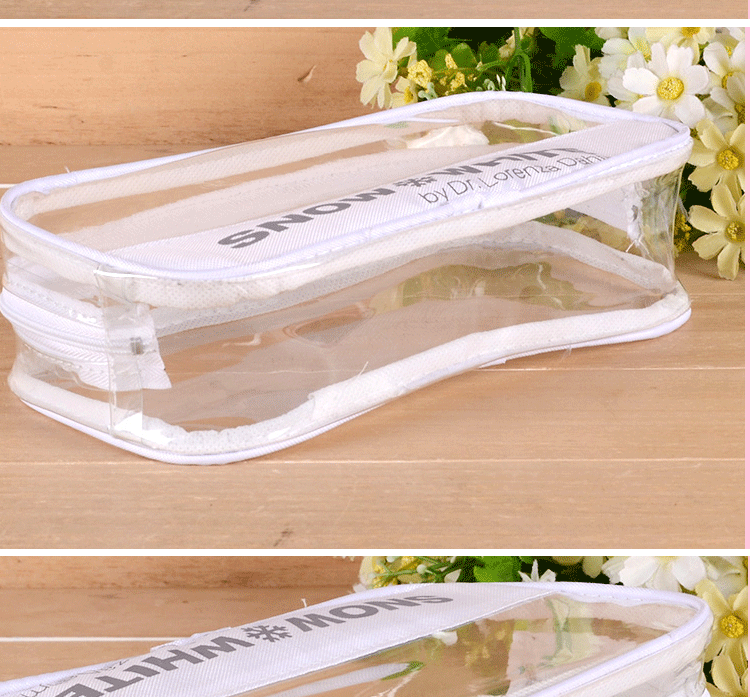 欢迎订购 pvc胶骨袋 透明化妆品收纳袋 塑料拉链袋定制印刷logo