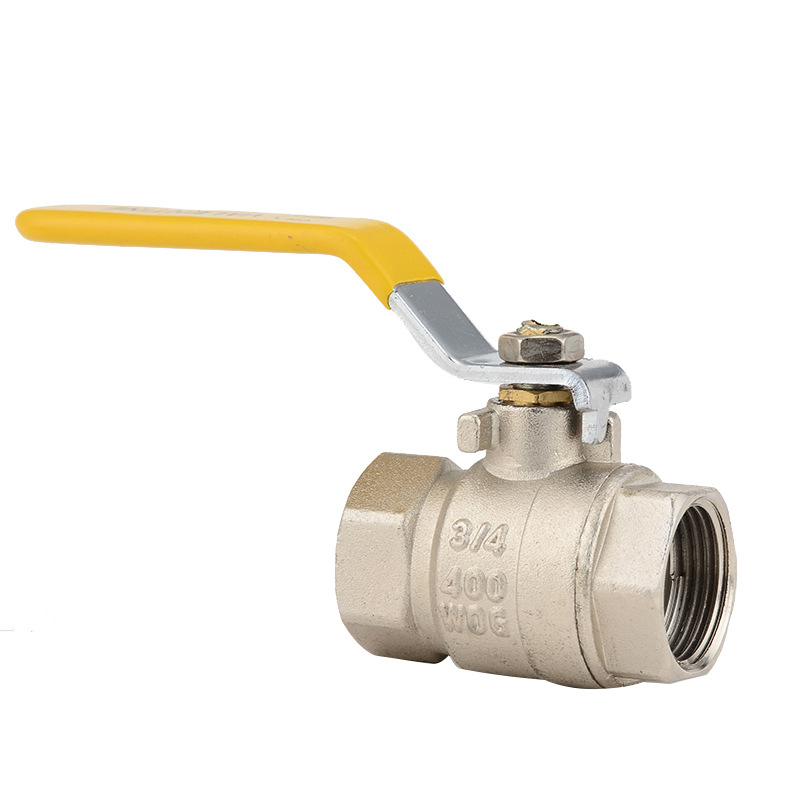 通用大通径铜球阀 内螺纹阀门全铜镀镍 dn15 dn20 1/2 3/4