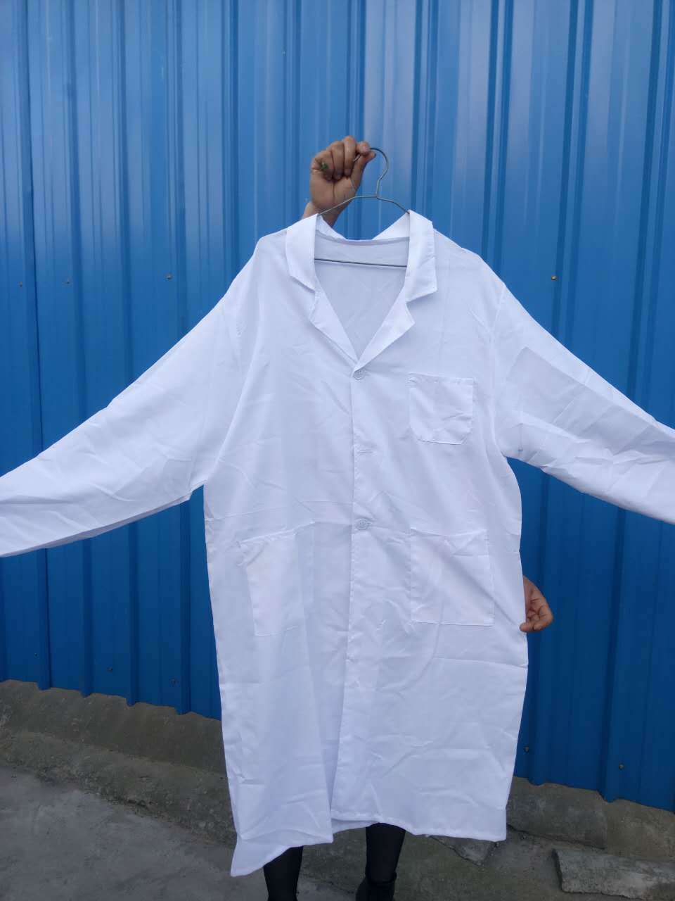 涤棉涤纶化纤孝衣孝服丧服白大褂护士服成品加工定做各种规格质量