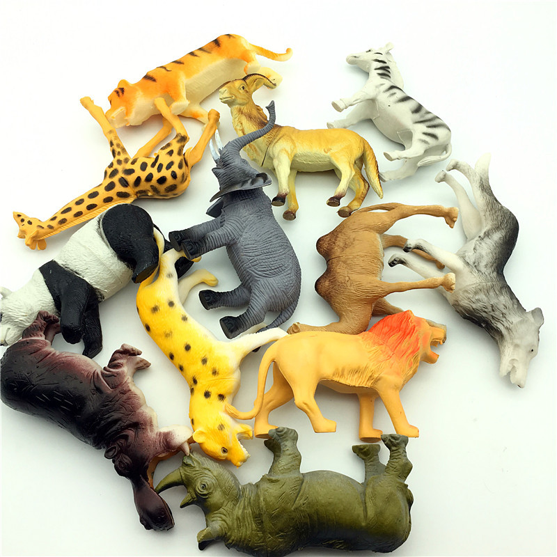 厂家直销 大号野生动物仿真塑胶动物模型儿童玩具 袋装系列