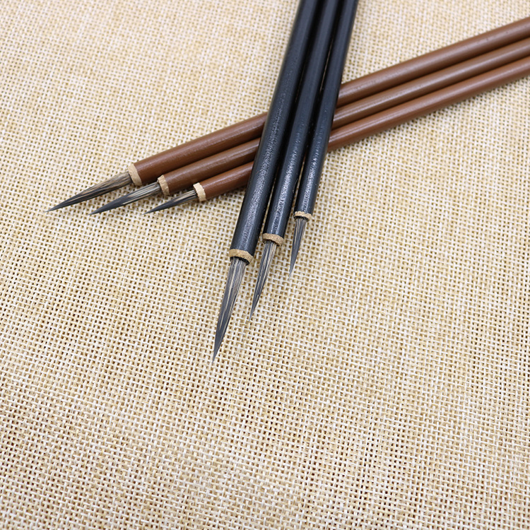 叶筋石獾毛笔水粉国画勾线笔描边笔勾线笔精品叶筋石獾毛笔