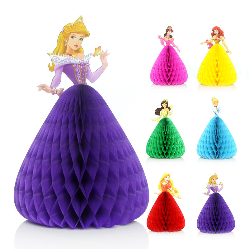 儿童生日3d邀请卡 绿色公主贺卡黄色公主立体贺卡卡片纸质祝福卡