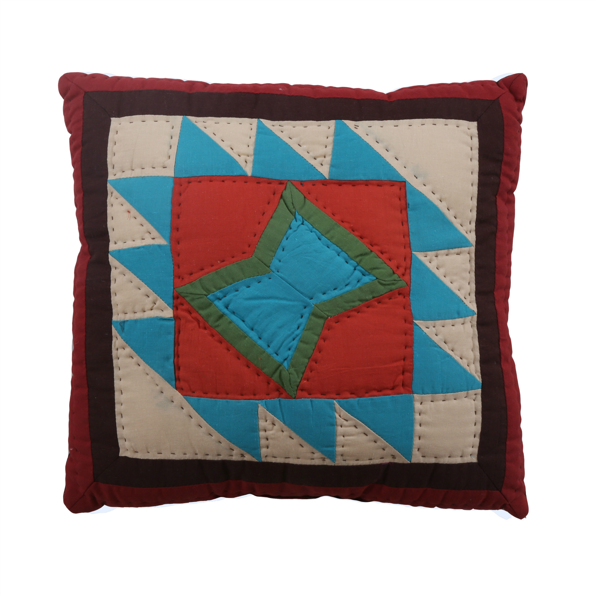 厂家直销 美式手工拼布纯棉绗缝被床盖三件套空调被  欧美原单